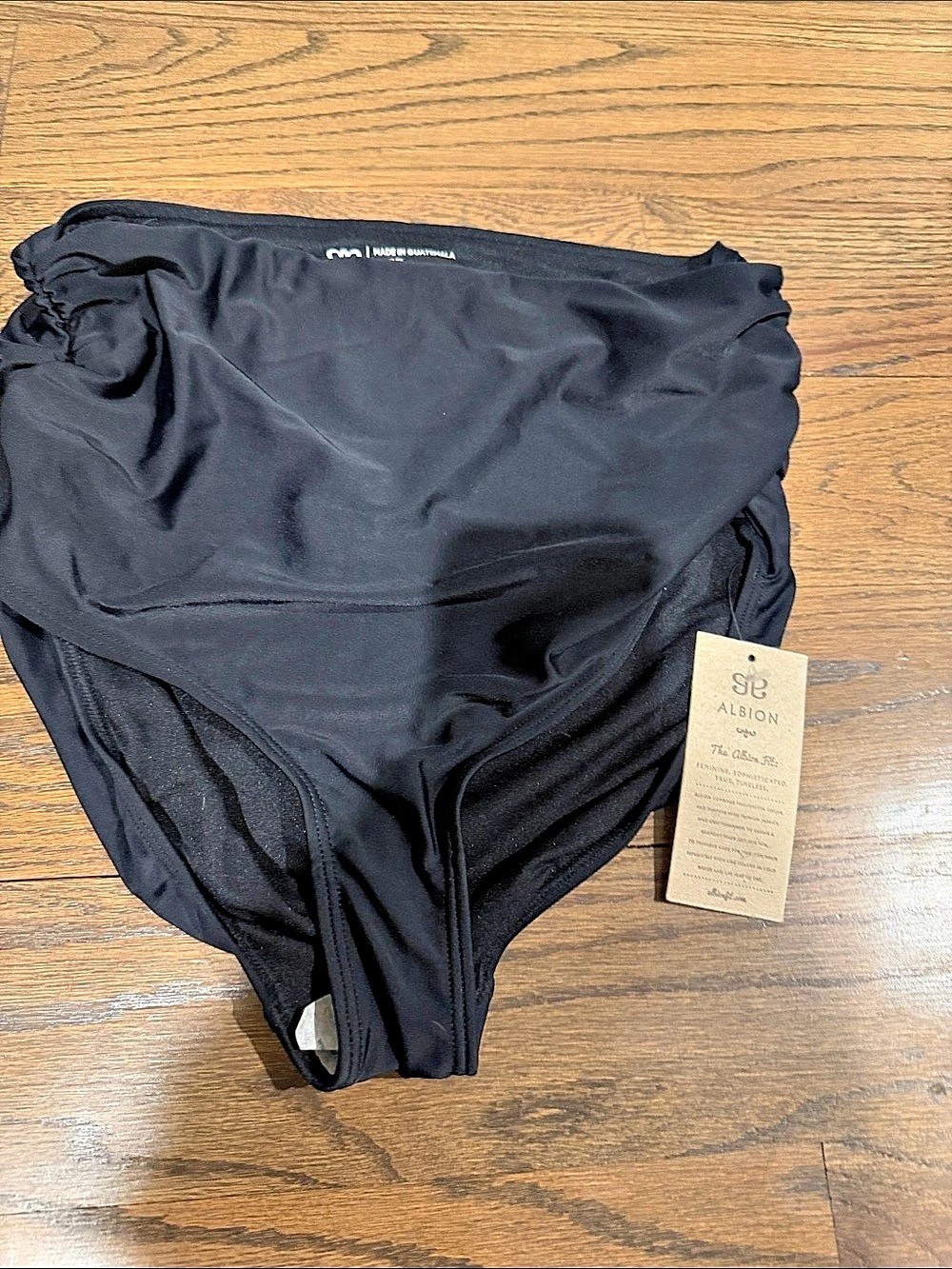 Albion High Waisted Bottoms Black High-Waisted Bikini Bottoms Size Medium NWT